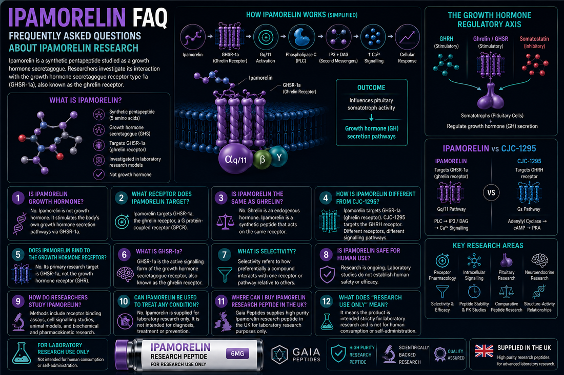 Ipamorelin FAQ: Frequently Asked Questions About Ipamorelin Research