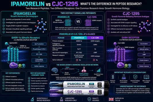 Ipamorelin vs CJC-1295: What's the Difference in Peptide Research?