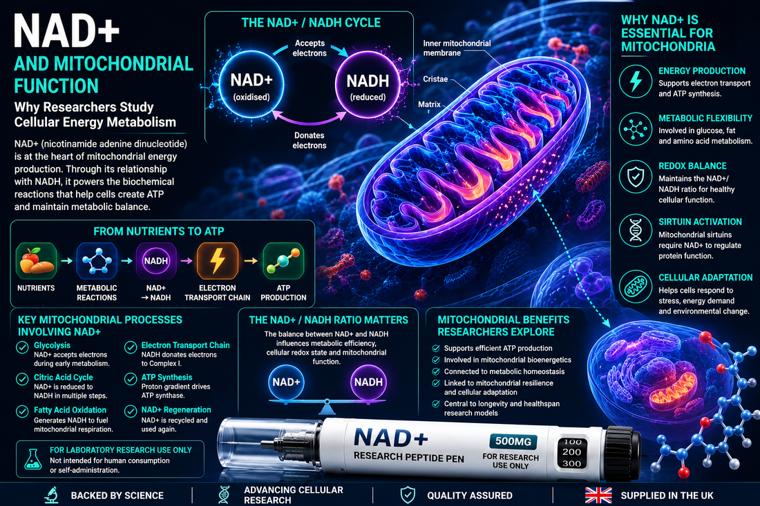 NAD+ and Mitochondrial Function: Why Researchers Study Cellular Energy Metabolism