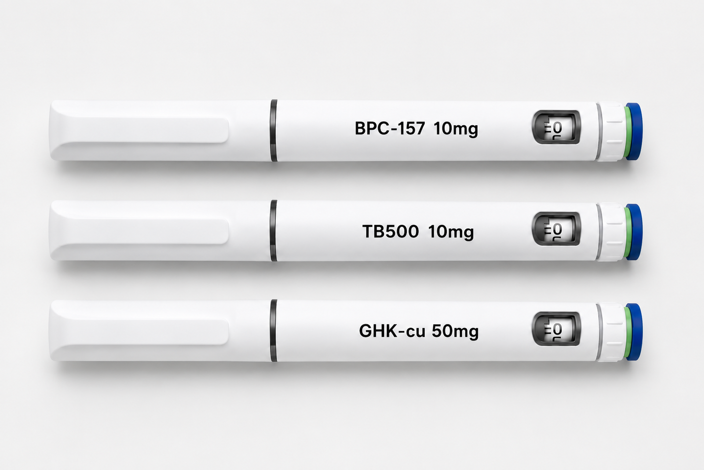 Glow Research Stack GHK-Cu 50mg + BPC-157 10mg + TB-500 10mg Research Peptide Bundle
